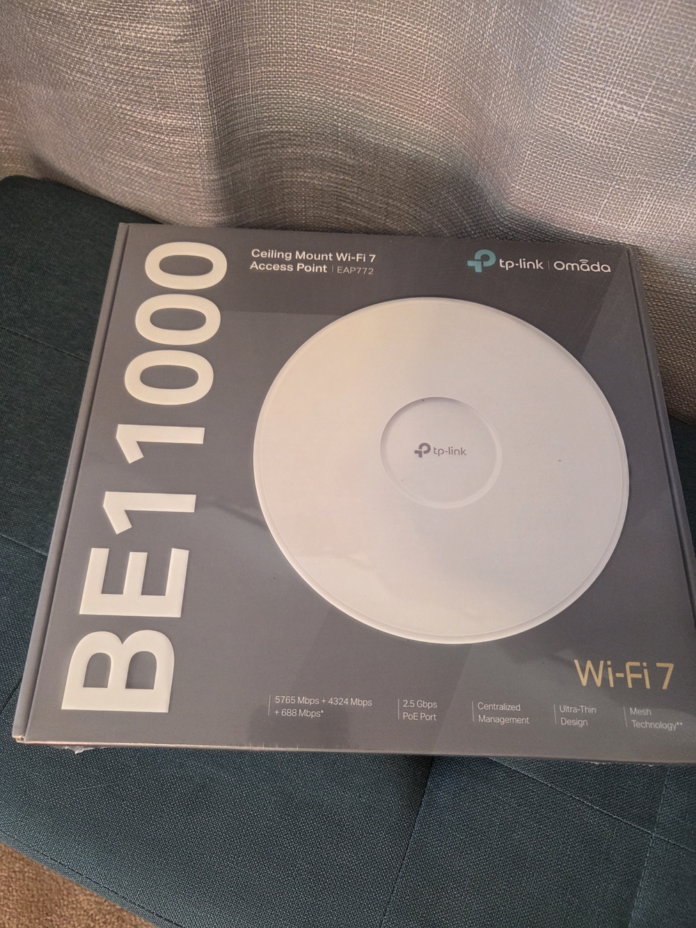 TP-Link BE1000 Wi‑Fi 7 Ceiling Access Point - White